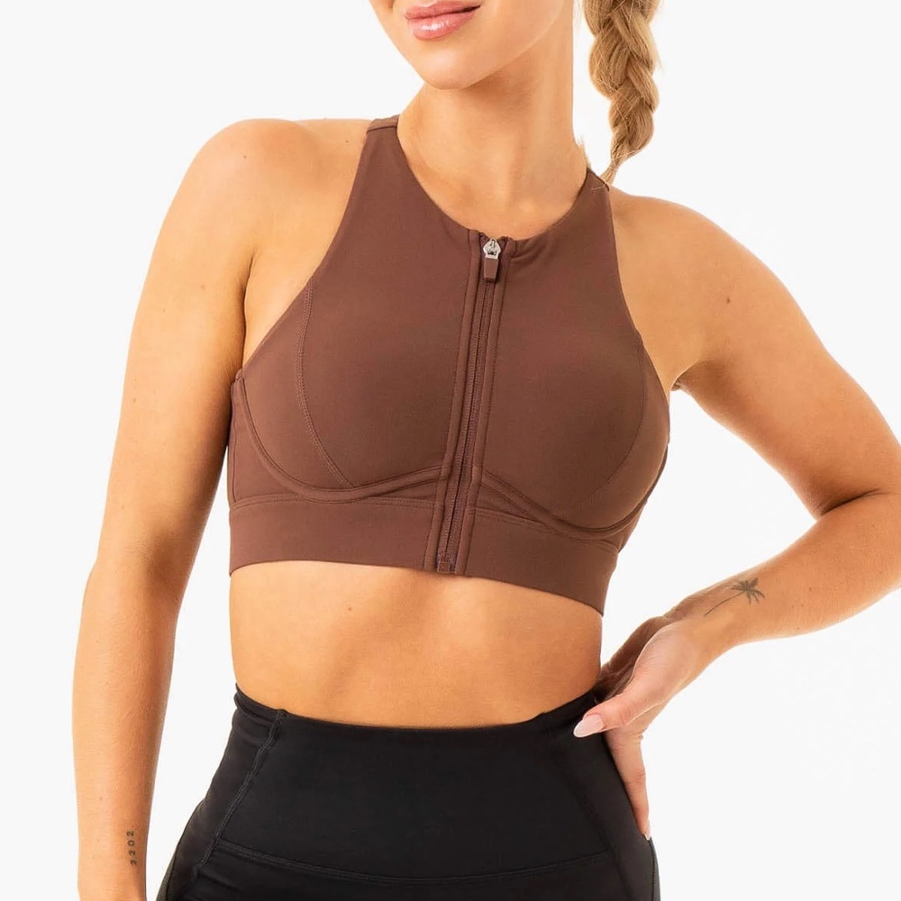 Chocolate Brown Sports Bra